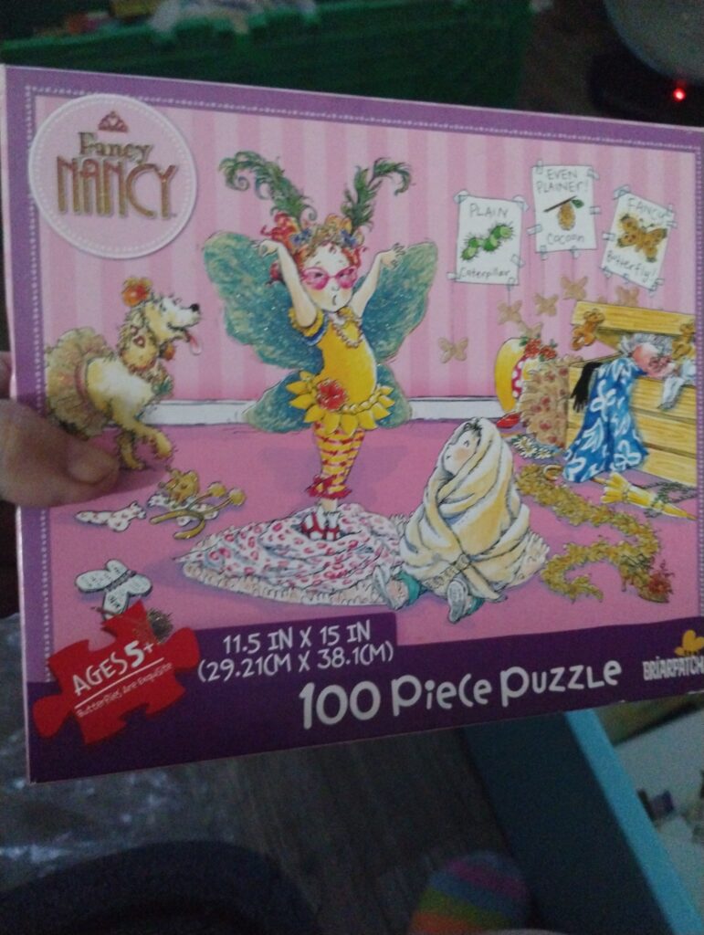 Fancy Nancy 100 pc. Glitter Puzzle - Butterflies