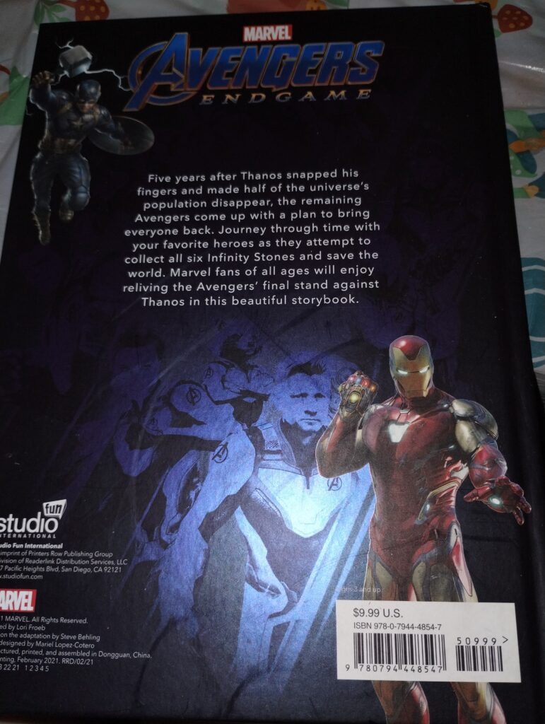 Homeschool Resource: Marvel: Die-Cut Classic: Avengers Endgame