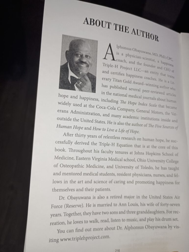 The Happiness Formula: A Scientific, Groundbreaking Approach to Happiness and Personal Fulfillment by Alphonsus Obayuwana MD PhD CPC (Author), MD,, PHD, CPC 