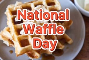 August 24 National Waffle Day #NationalWaffleDay