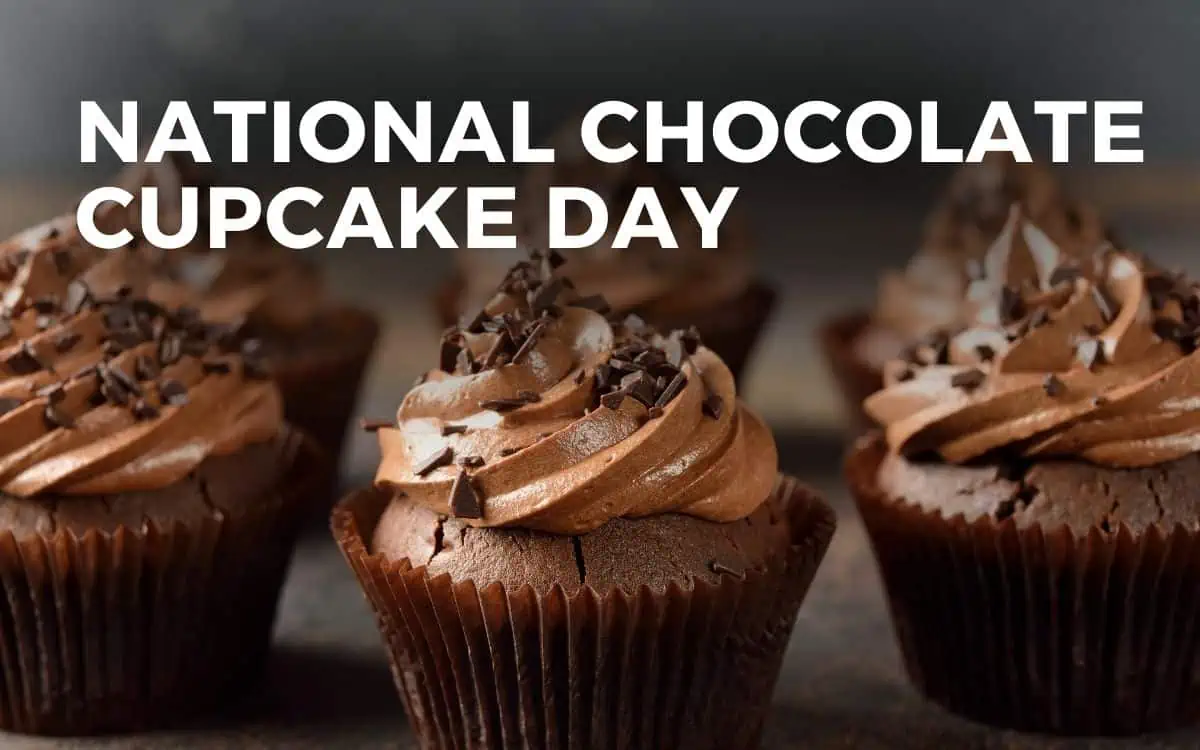 October 18 National Chocolate Cupcake Day #ChocolateCupcakeDay